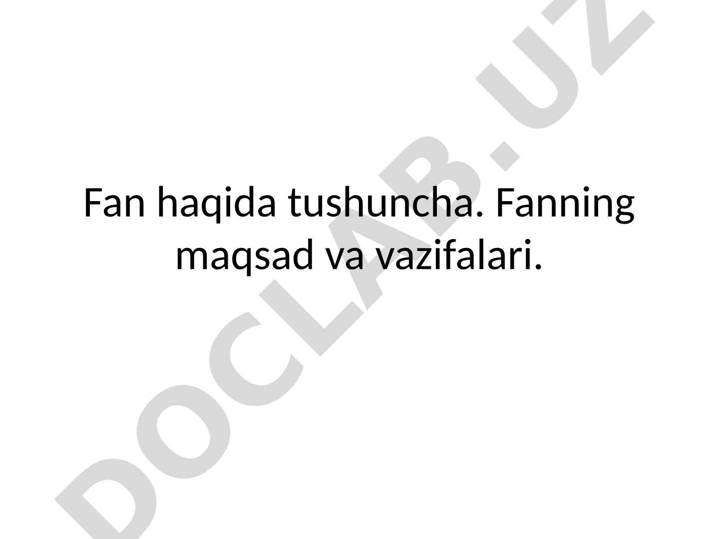 Landshaft san'ati fanining maqsad va vazifalari