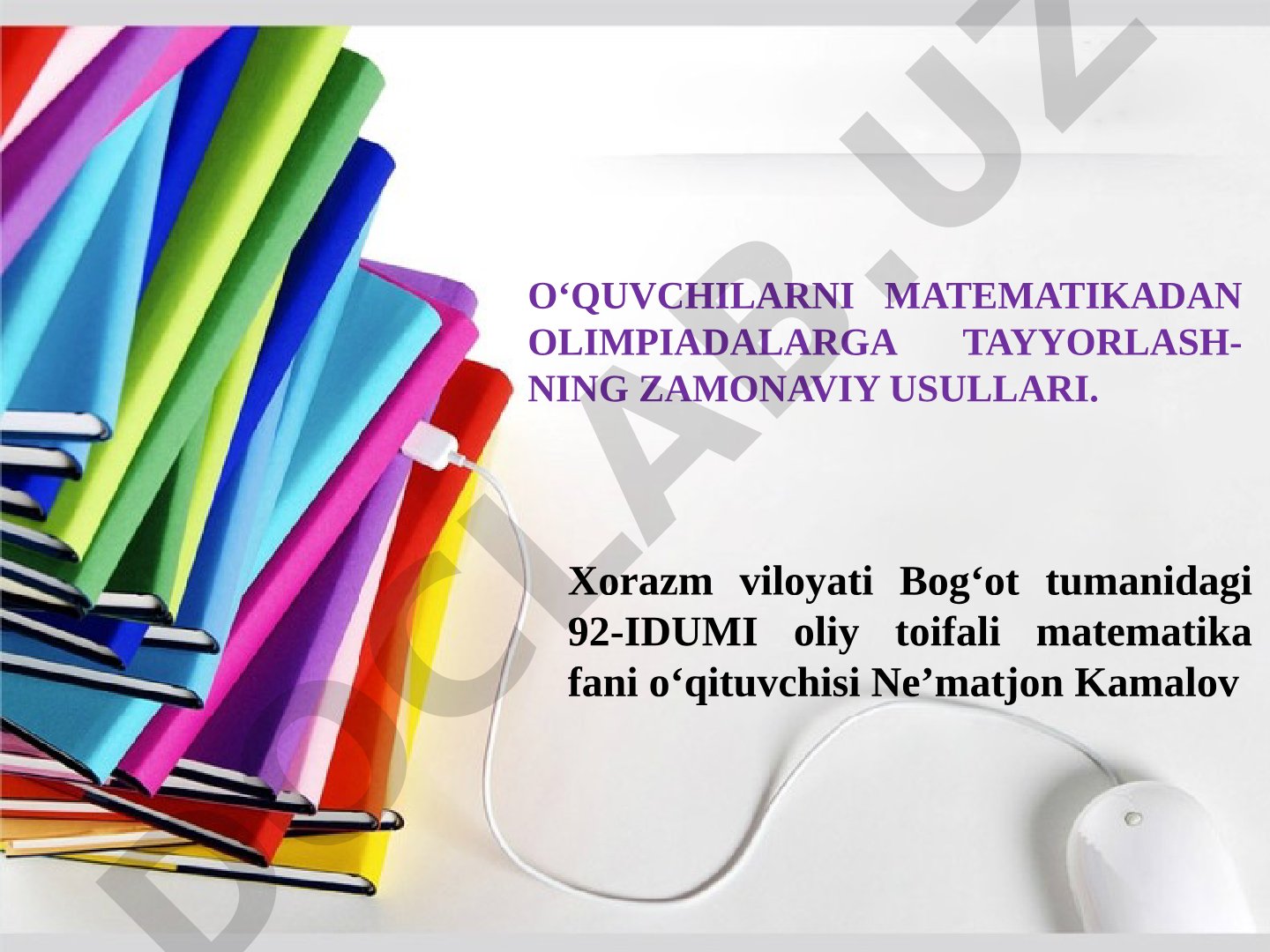 O‘quvchilarni matematikadan olimpiadalarga tayyorlashning zamonaviy usullari