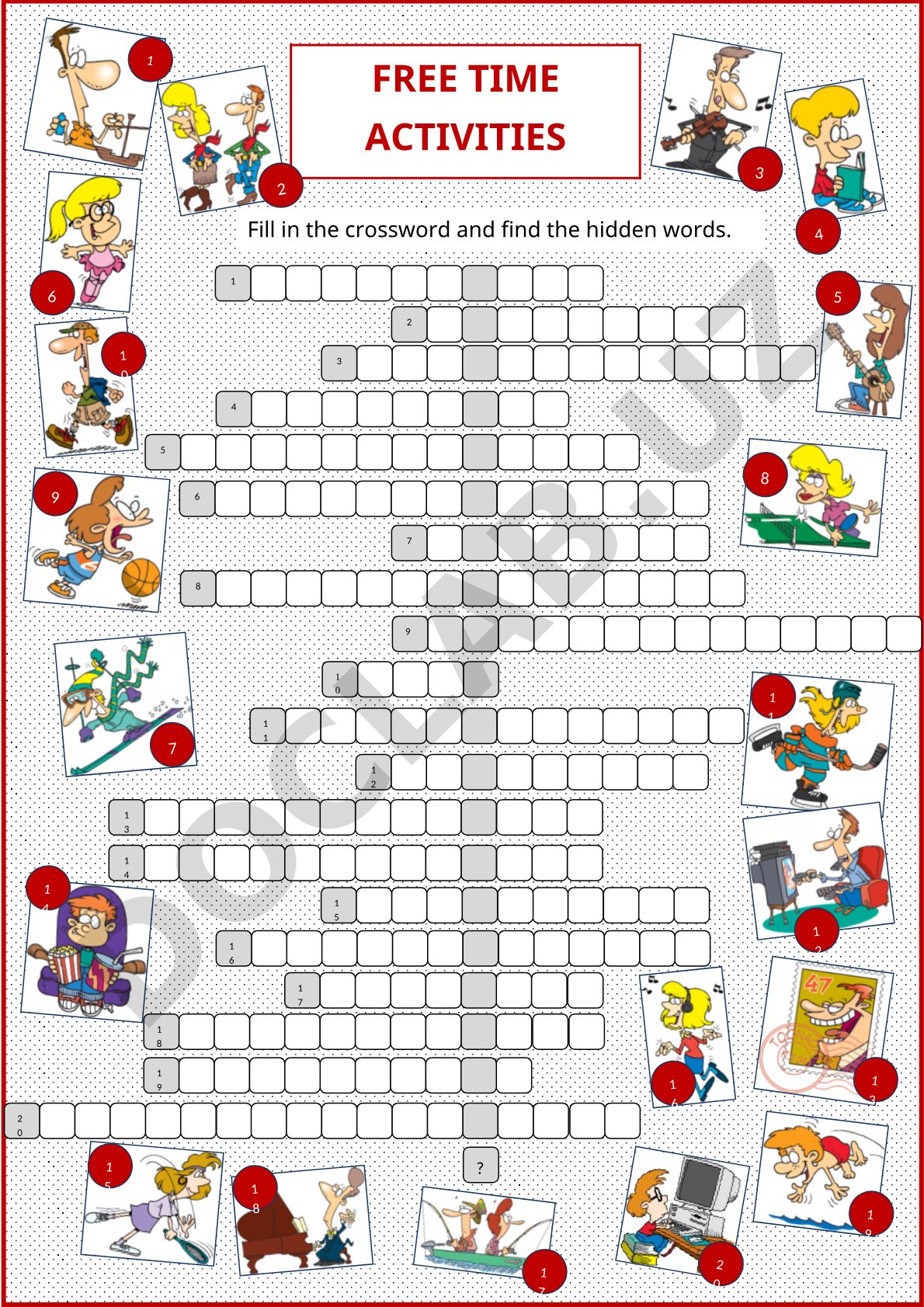 Key Free Time Activities