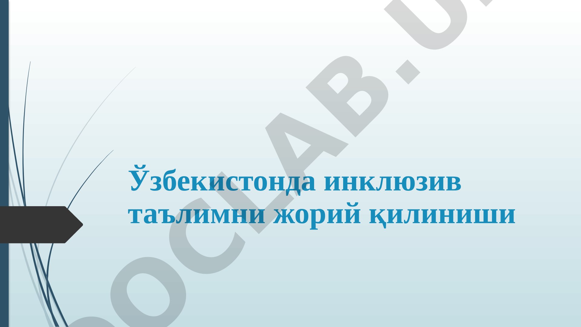Ўзбекистонда инклюзив таълимни жорий қилиниши