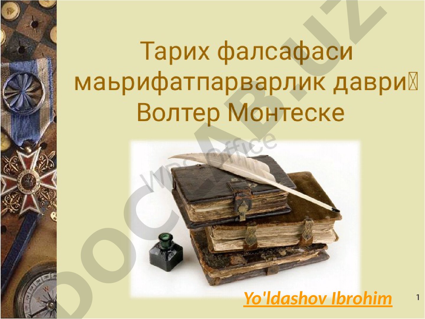 Yo'ldashov Ibrohim