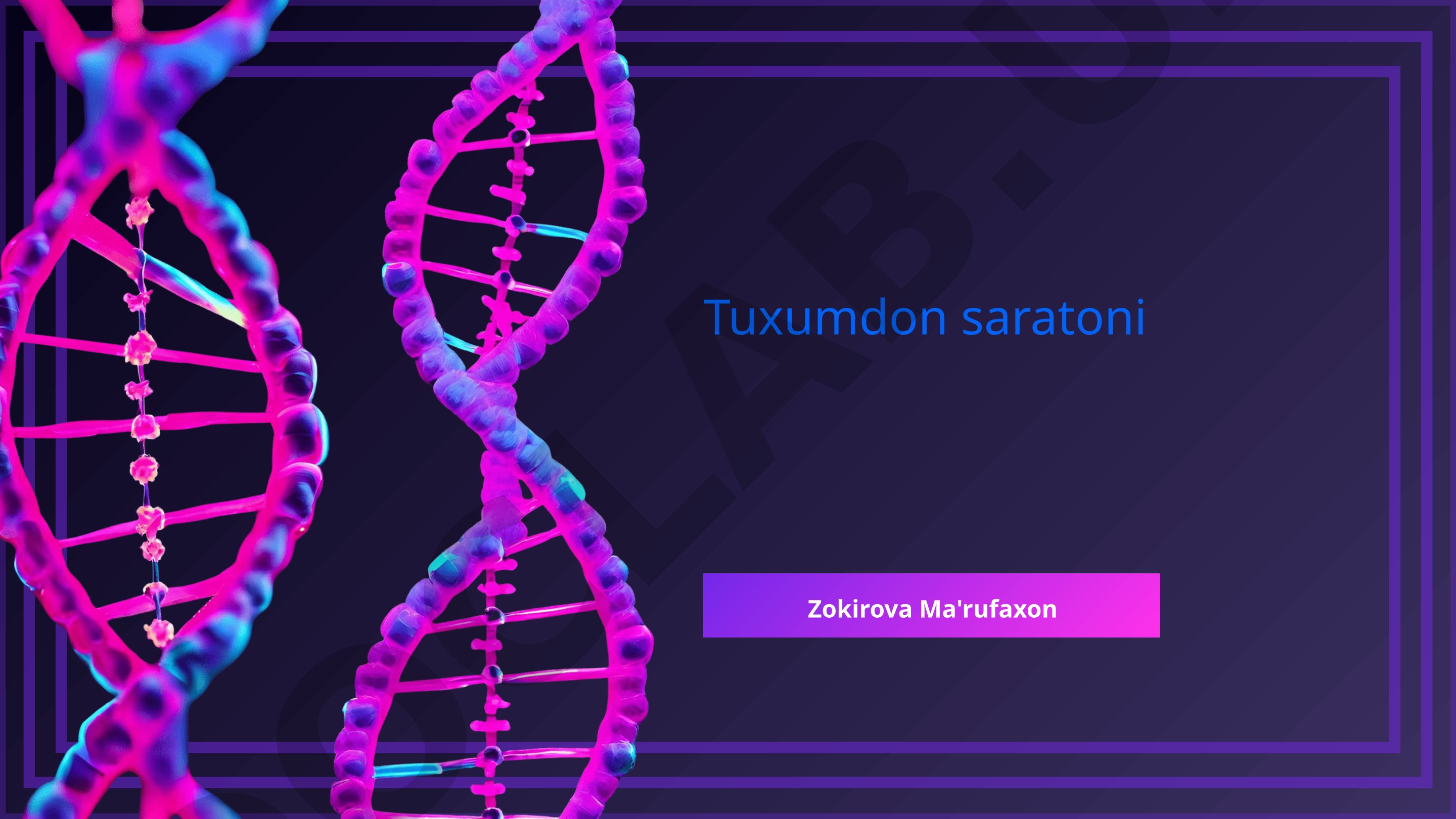 Tuxumdon saratoni asosiy tushunchalari, simptomlari, tashxis va davolash usullari