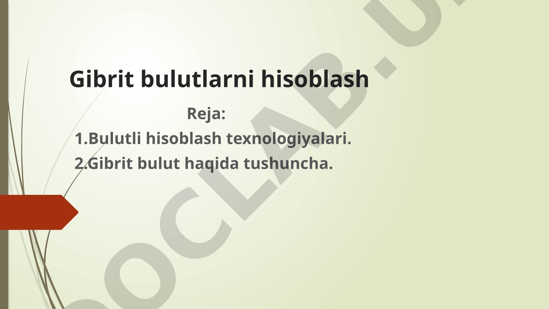 Gibrit bulutlarni hisoblash