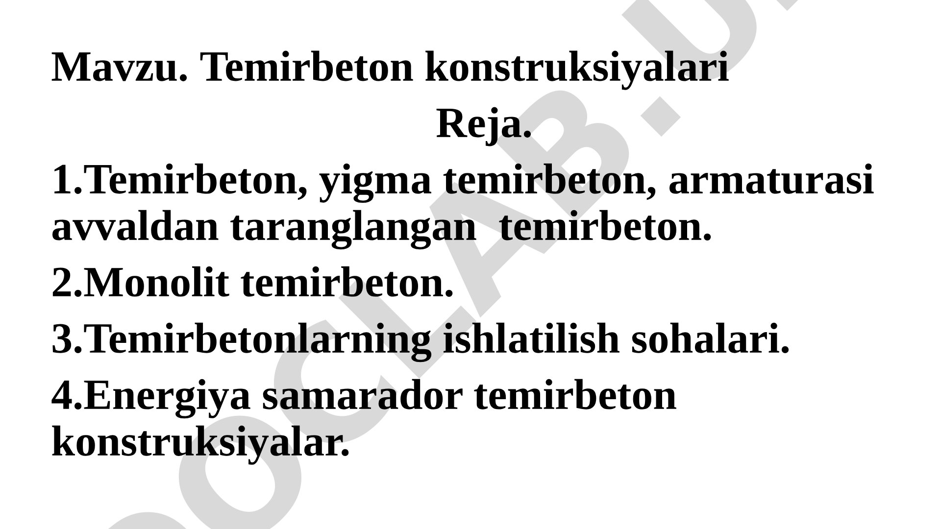 Temirbeton konstruksiyalаri