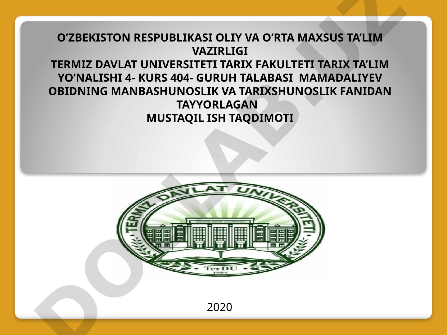 Ibn Xoldunning tarixiy qarashlari