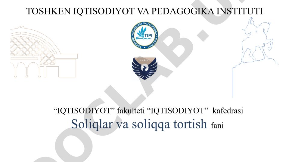 Ijtimoiy soliq va mol-mulk soliqlari