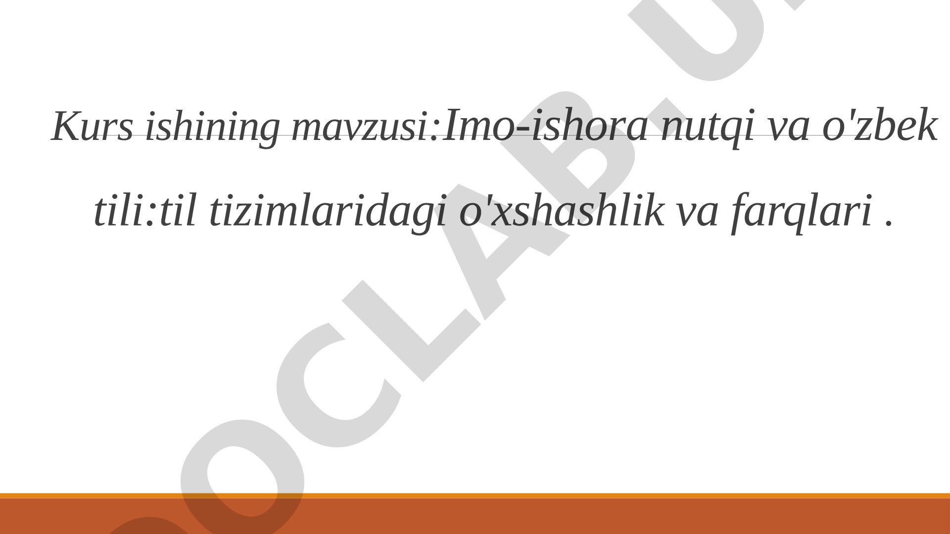 Imo-ishora nutqi va o'zbek tili: til tizimlaridagi o'xshashlik va farqlari