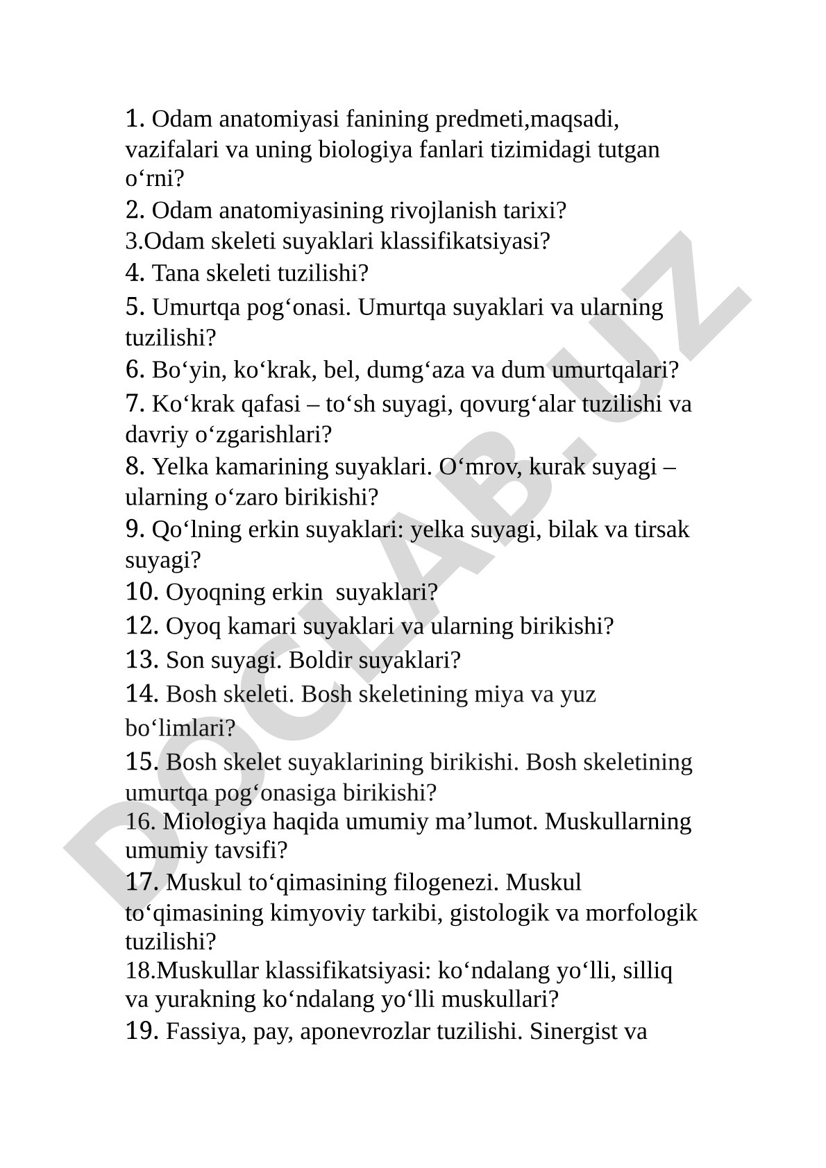 Odam anatomiyasi