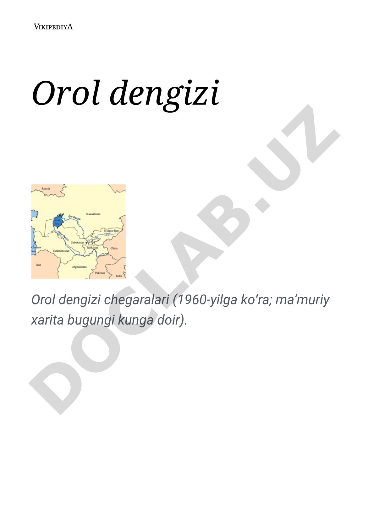 Orol dengizi