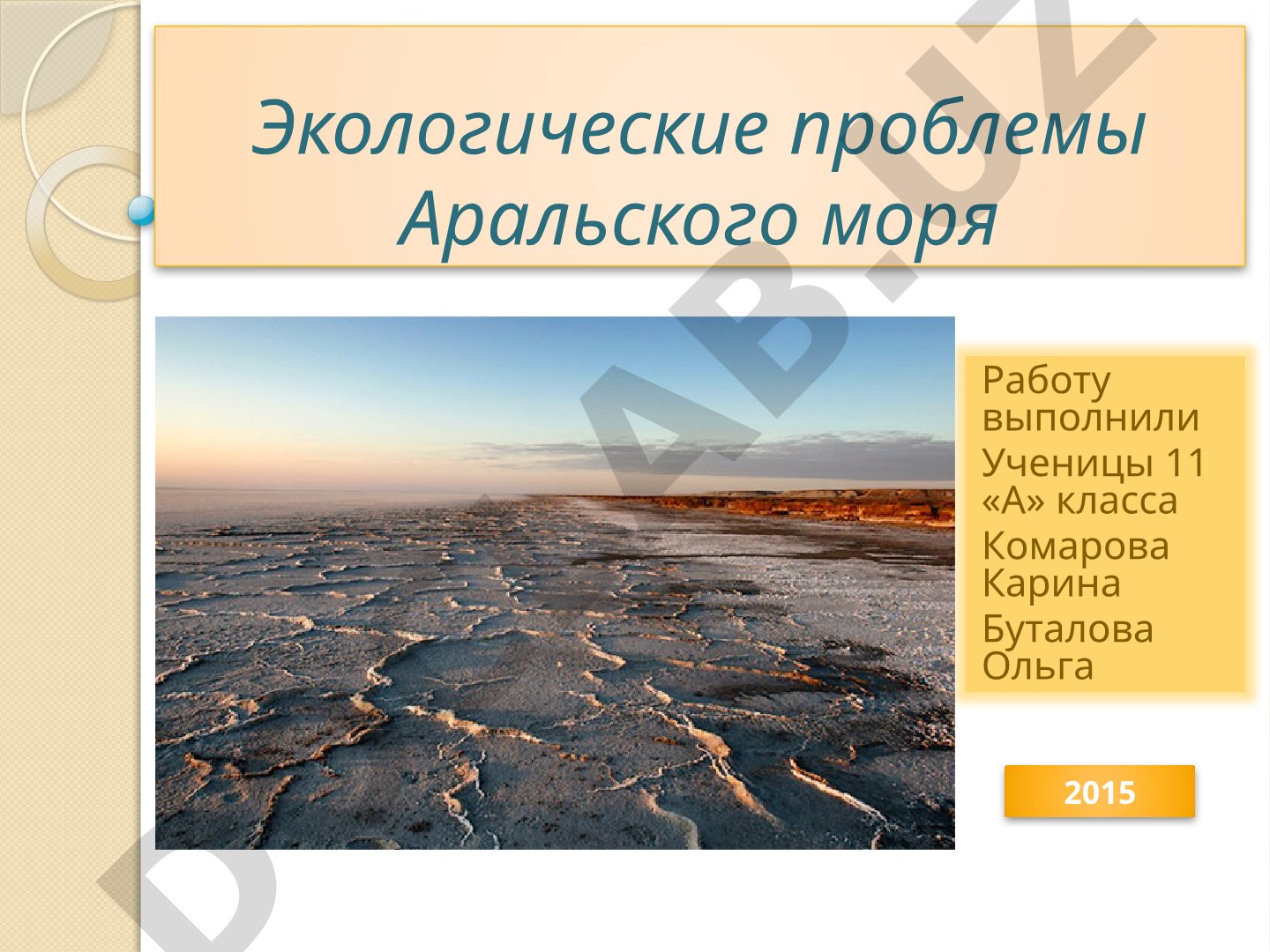 Экологические проблемы Аральского моря