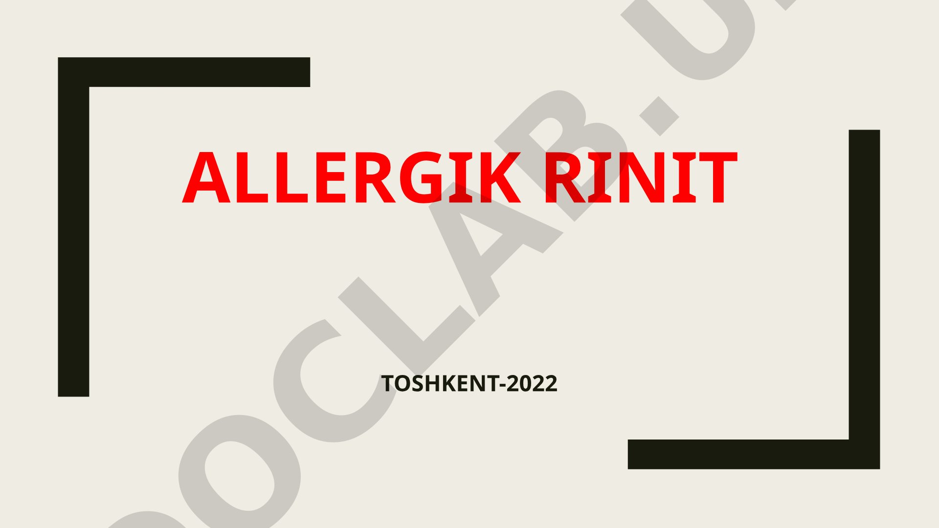 Allergik rinit