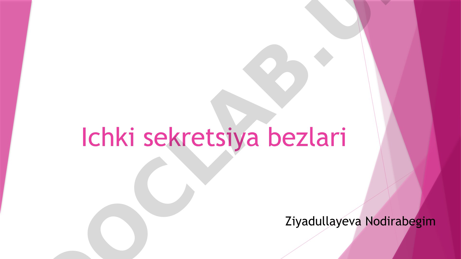 Sekretsiya bezlari turlari: tashqi, ichki va aralash bezlar, ularning vazifalari haqida