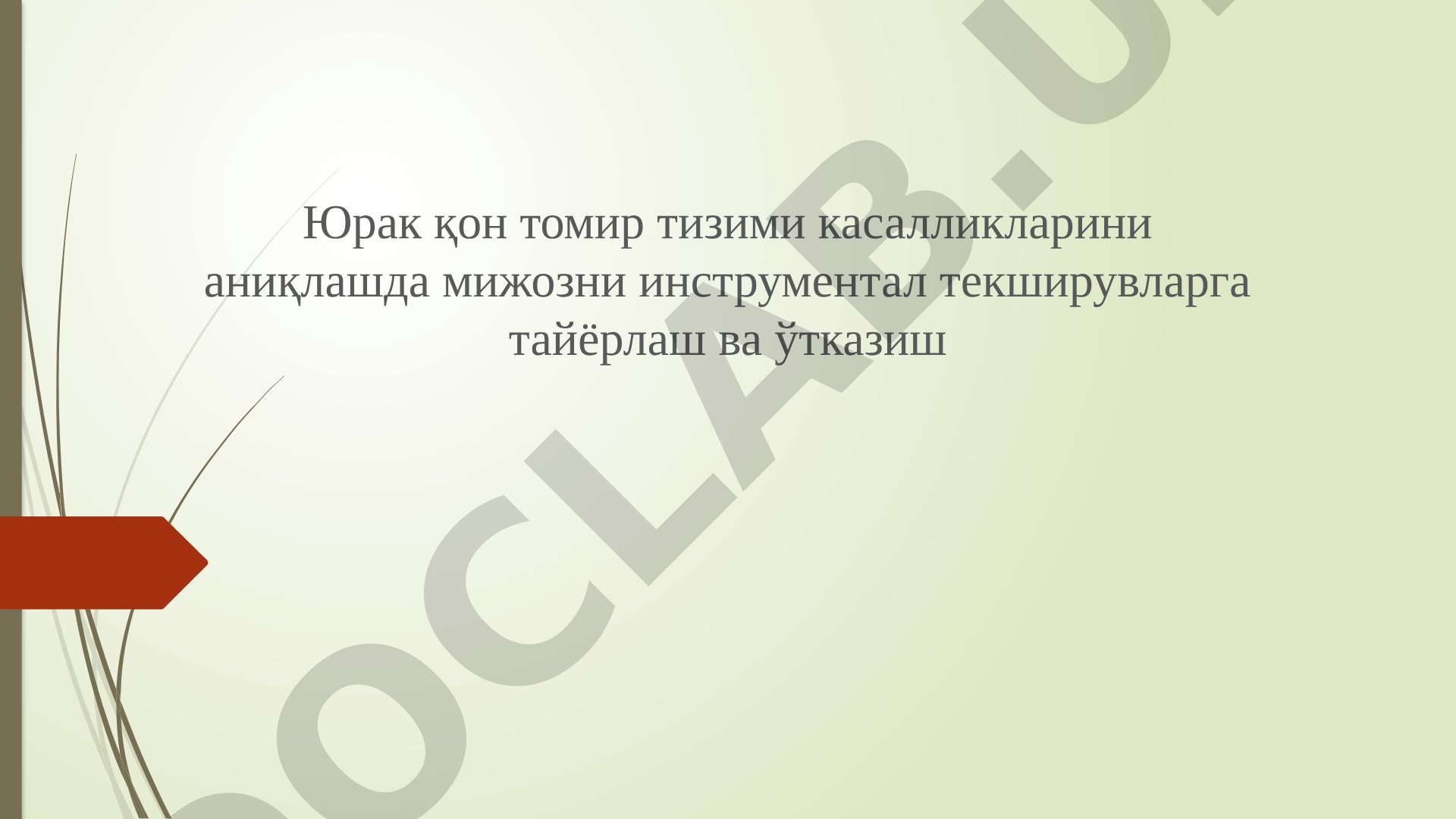 Юрак қон томир тизими касалликларини аниқлашда инструментал текширувлар