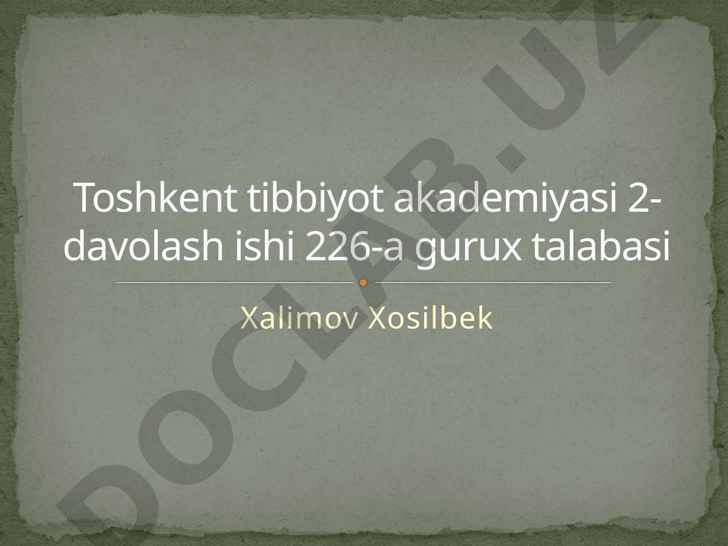 Bolalar va oʻsmirlar gigienasi