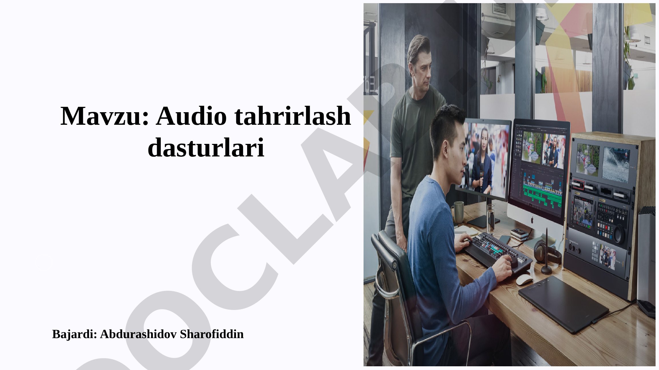 Audio tahrirlash dasturlari
