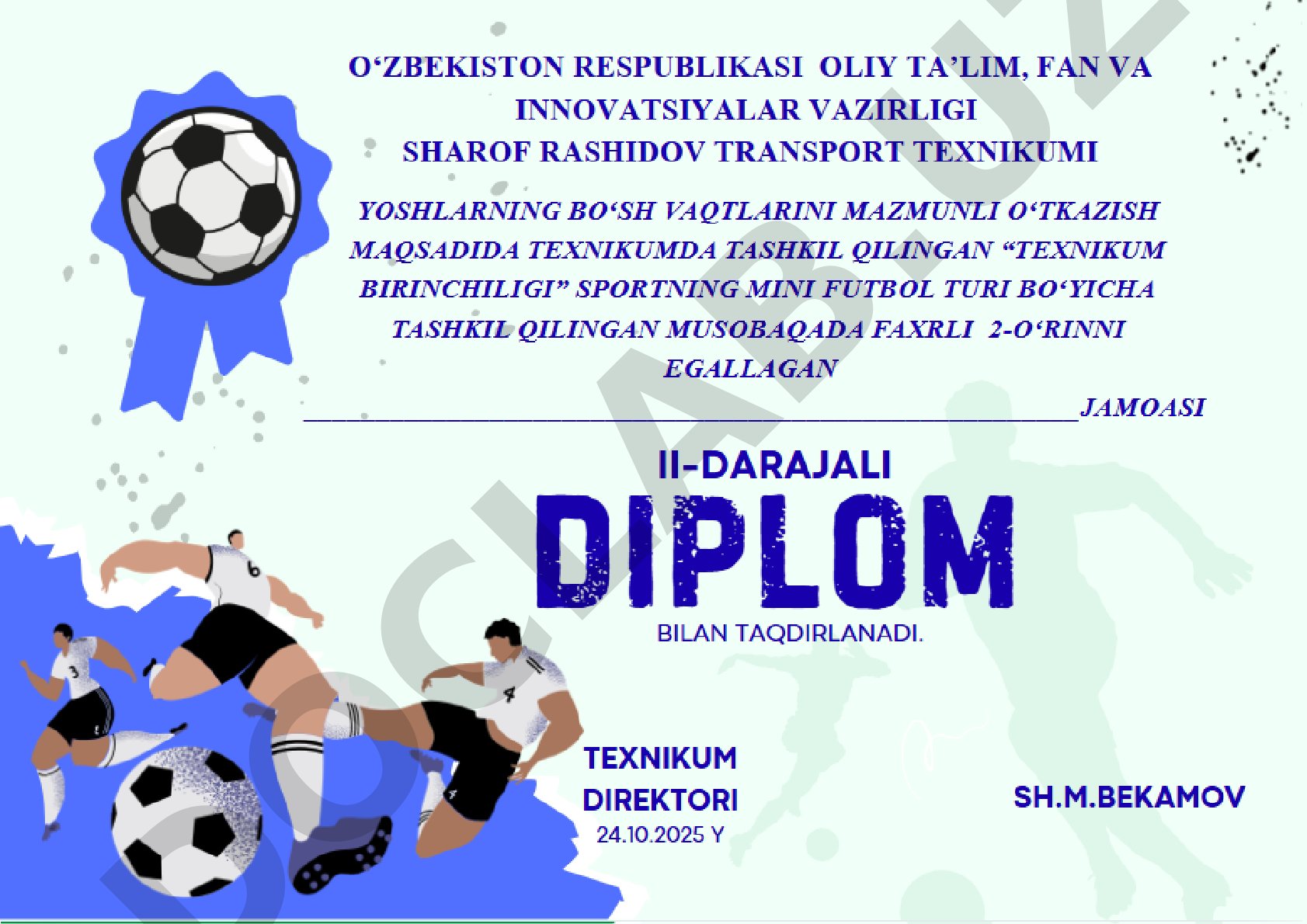 Diplom shablon