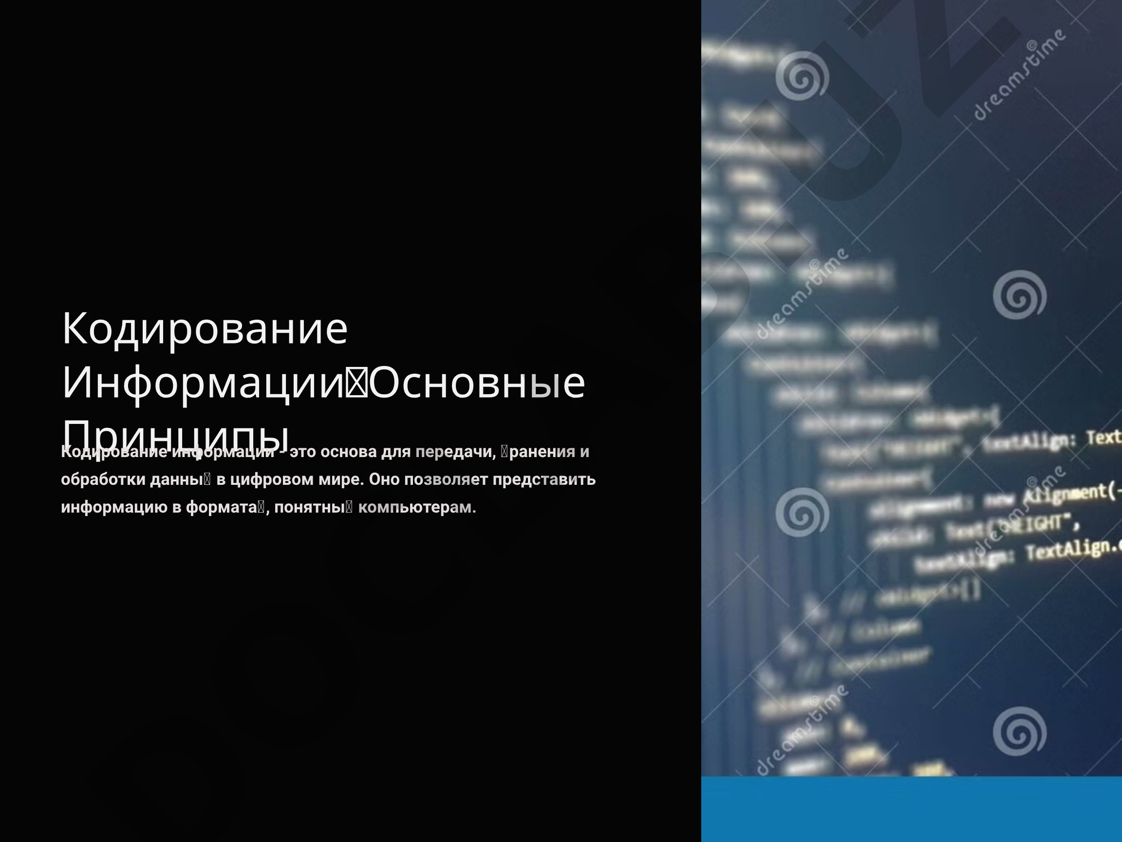Кодирование Информации: Основные Принципы