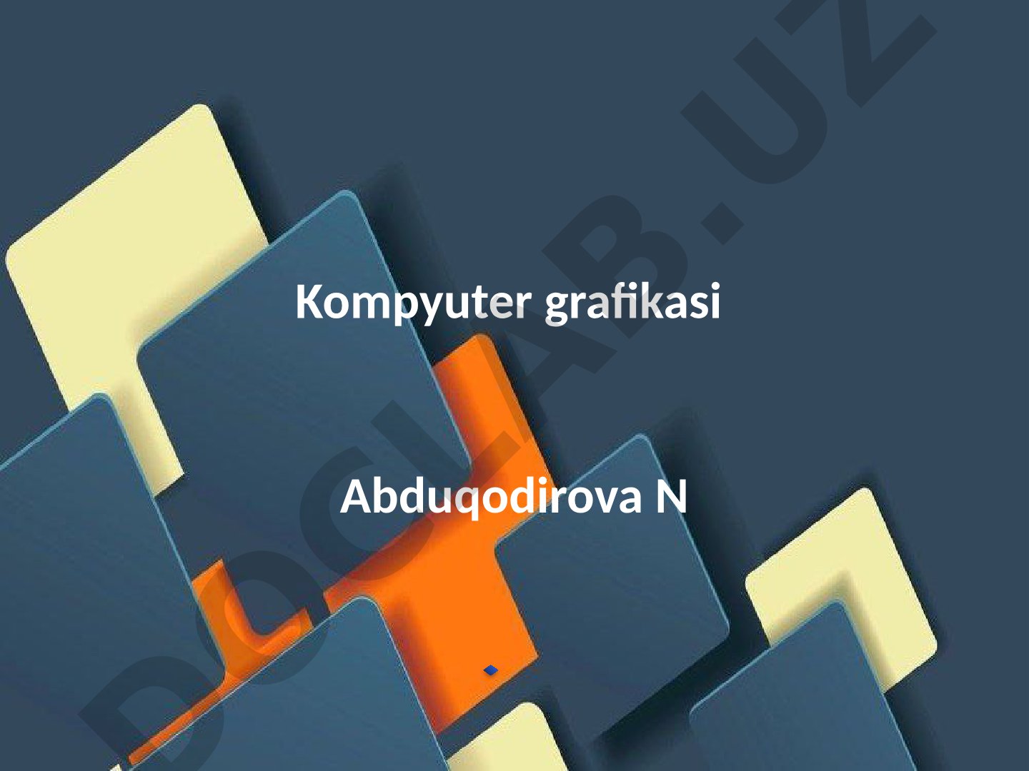 Kompyuter grafikasi shading va rendering