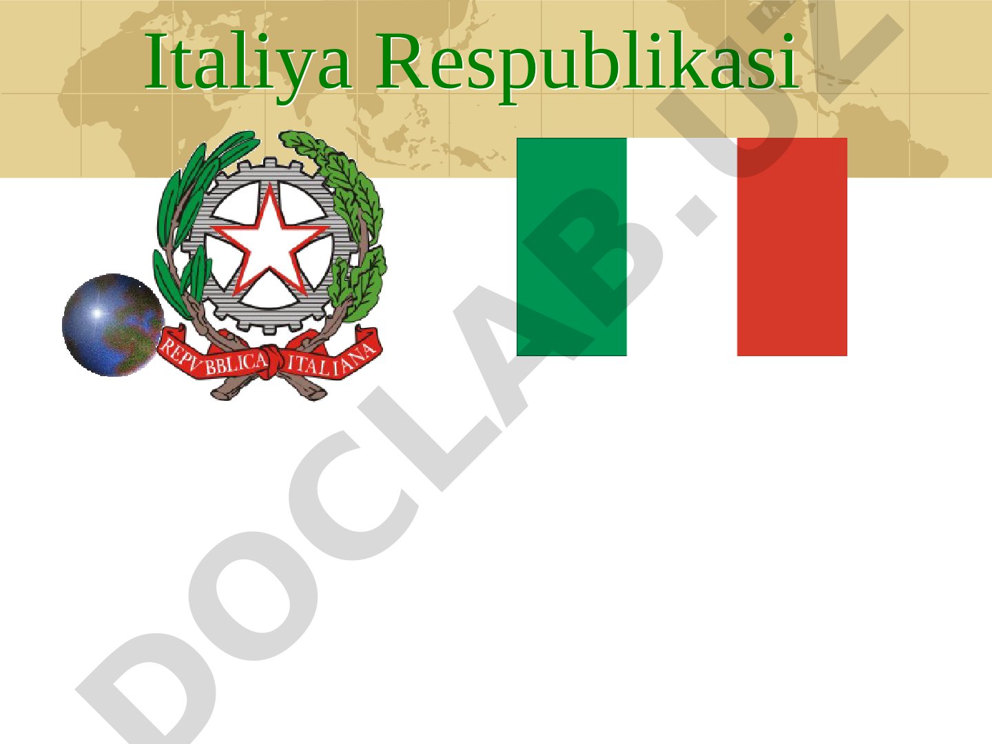 Italiya Respublikasi geografiyasi, iqtisodiyoti va sanoati