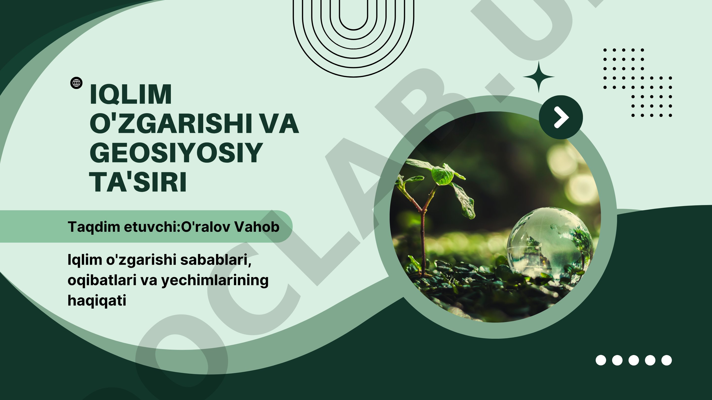 Iqlim o'zgarishi va geosiyosiy ta'siri