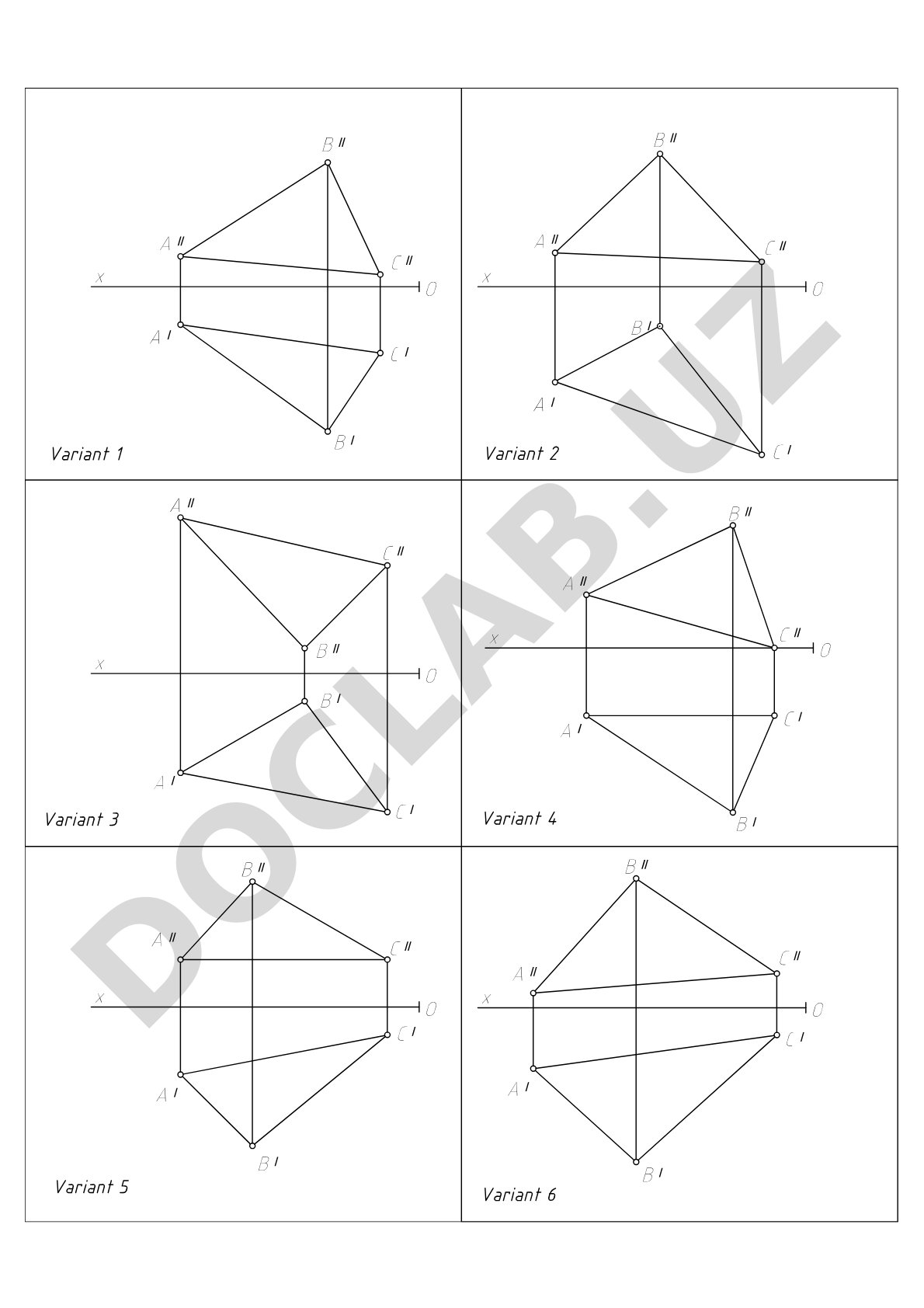 Варианты текста AutoCAD SHX и листы модели