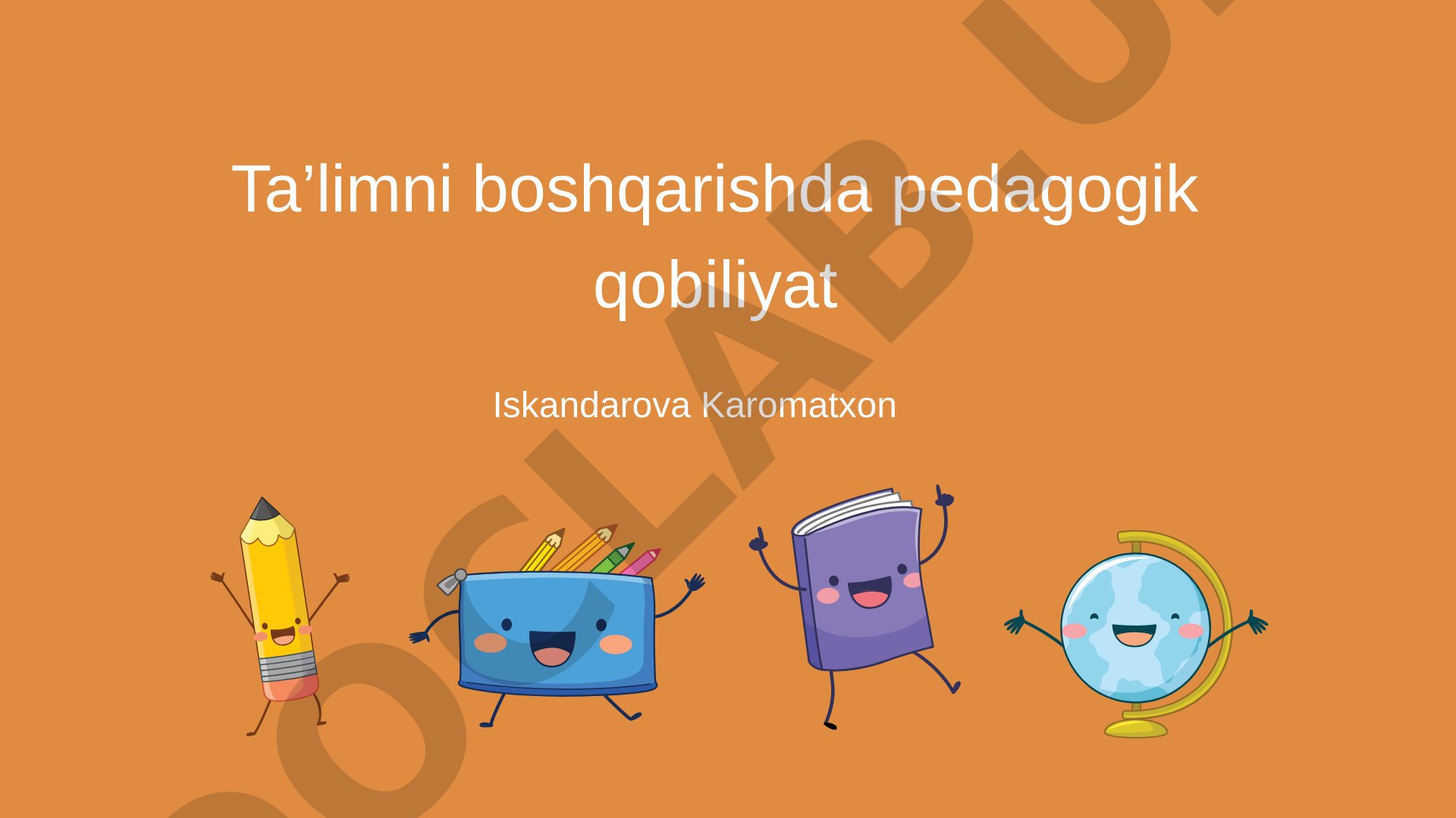 Ta'limni boshqarishda pedagogik qobiliyat