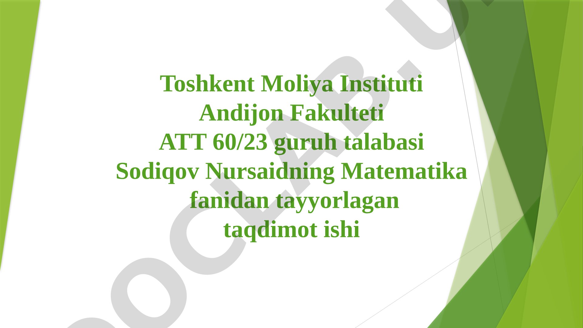 Kvadratik forma tushunchasi, kanonik ko'rinishi va xulosasi