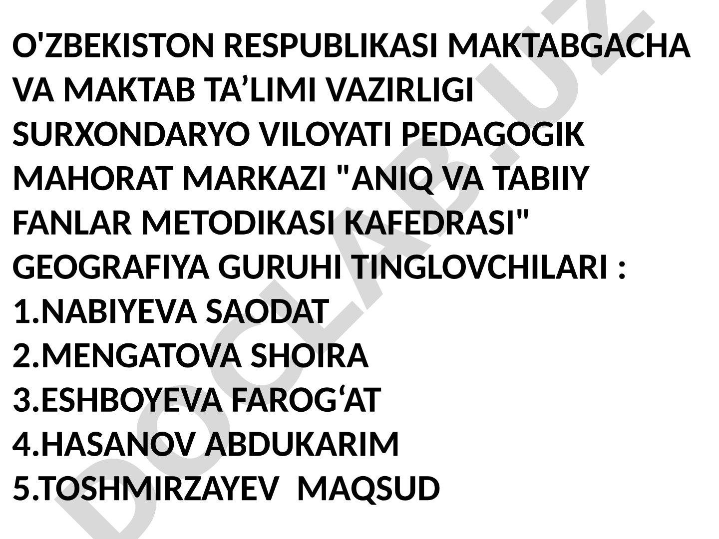 Litosfera va tog' jinslari mavzusini o'qitishda Puzzlemaker platformasining qo'llanilishi