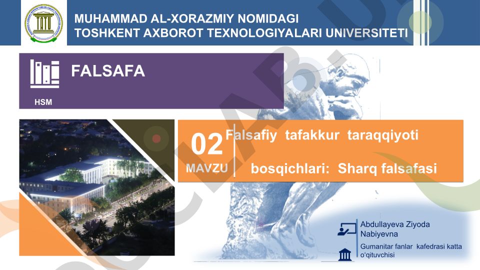 Sharq falsafasi taraqqiyoti bosqichlari