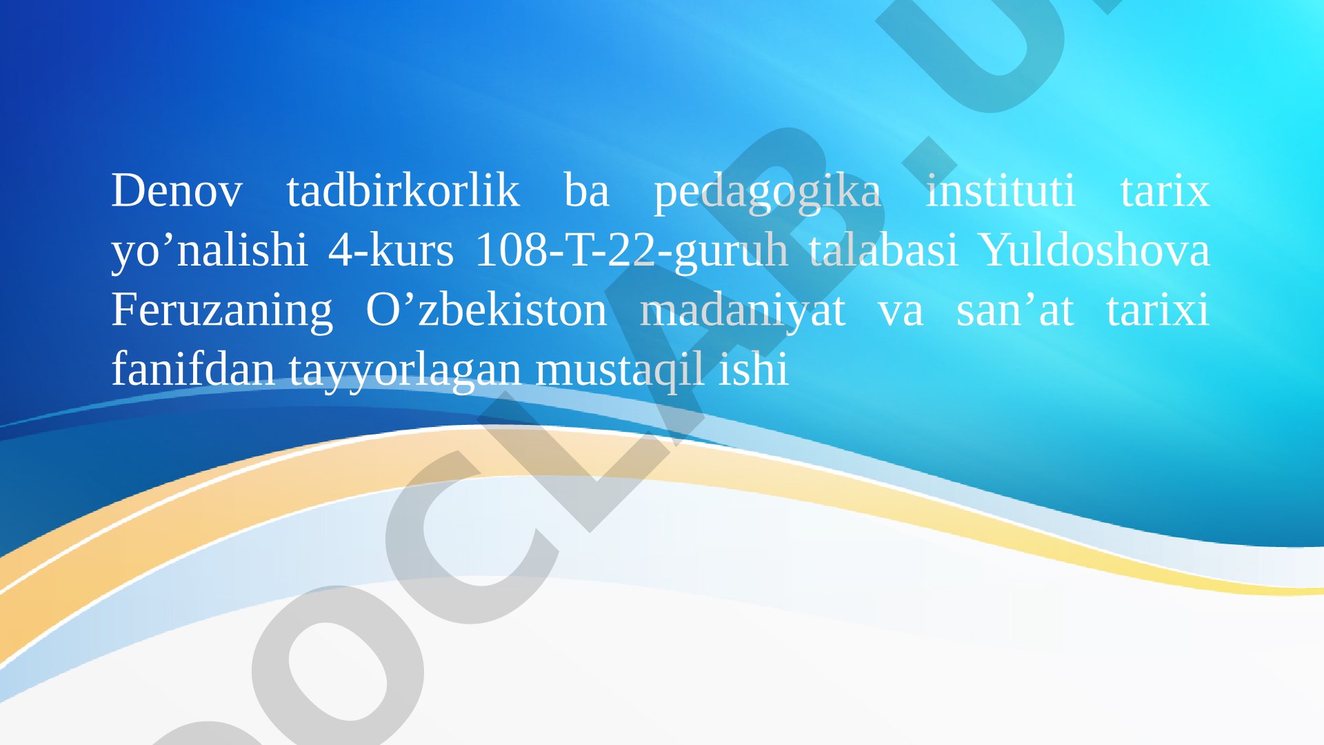 Mustaqillik yillarida madaniy diplomatiya (O‘zbekiston – UNESCO)