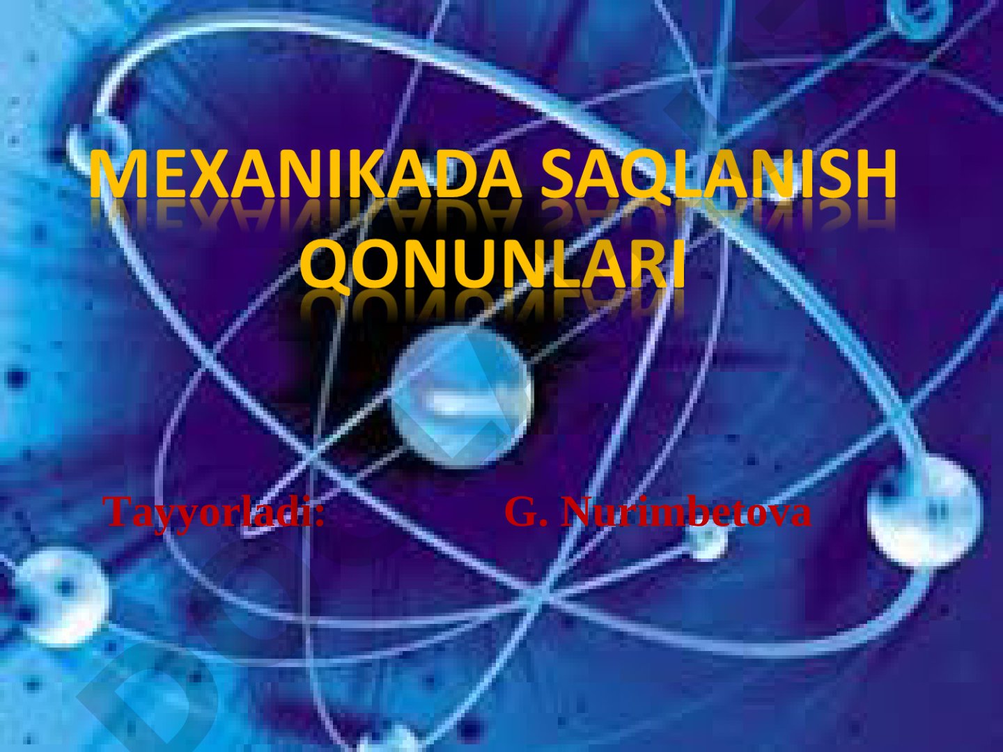 Impuls va saqlanish qonunlari