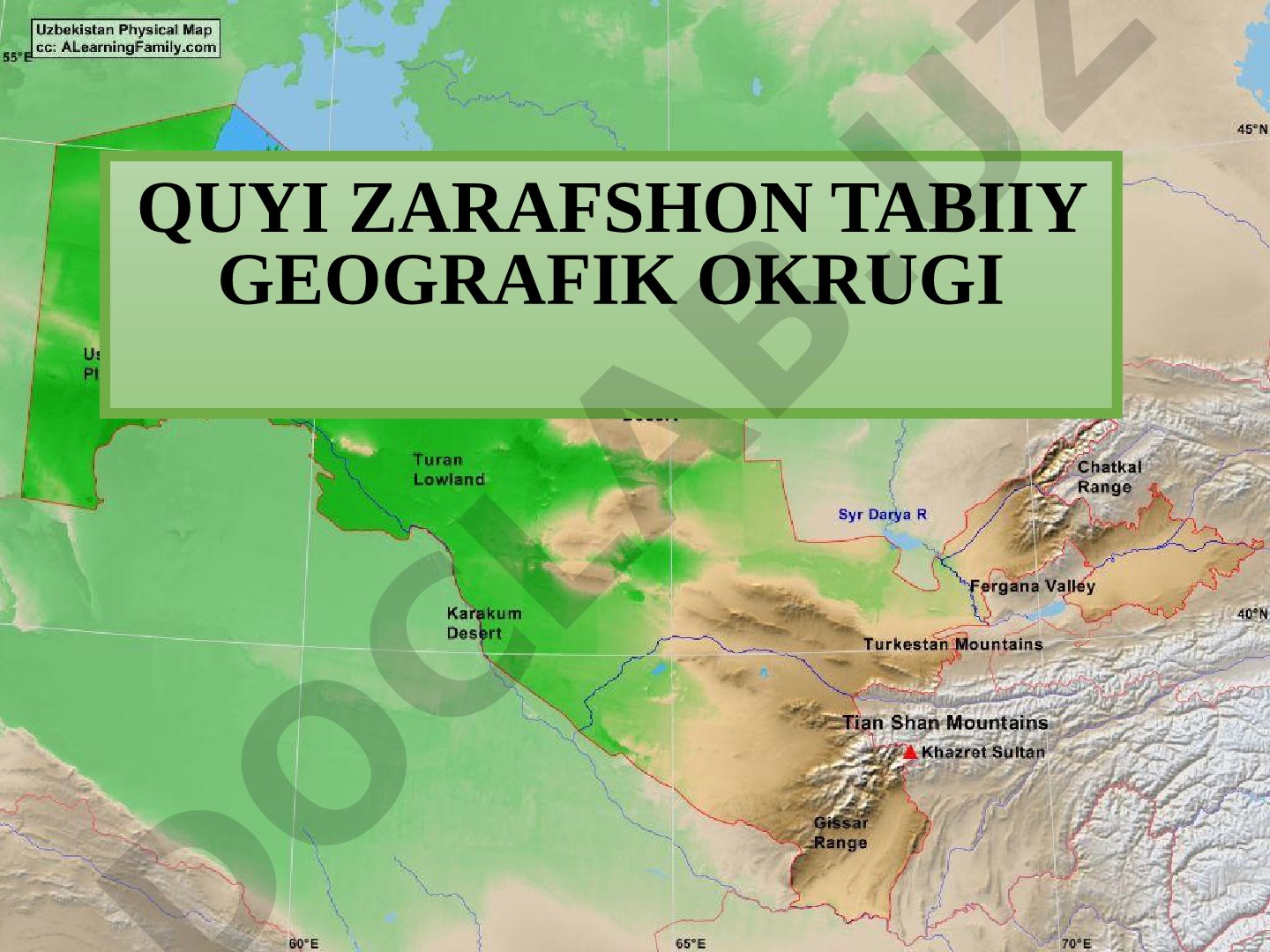 Quyi Zarafshon tabiiy geografik okrugi