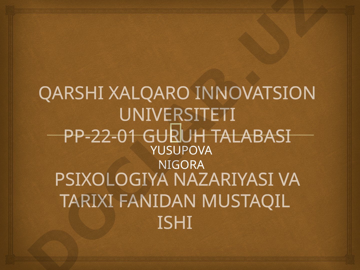 Mustaqil ish: eksperimental psixologiyaning shakllanishi, I.Kant va F.Gerbart qarashlari