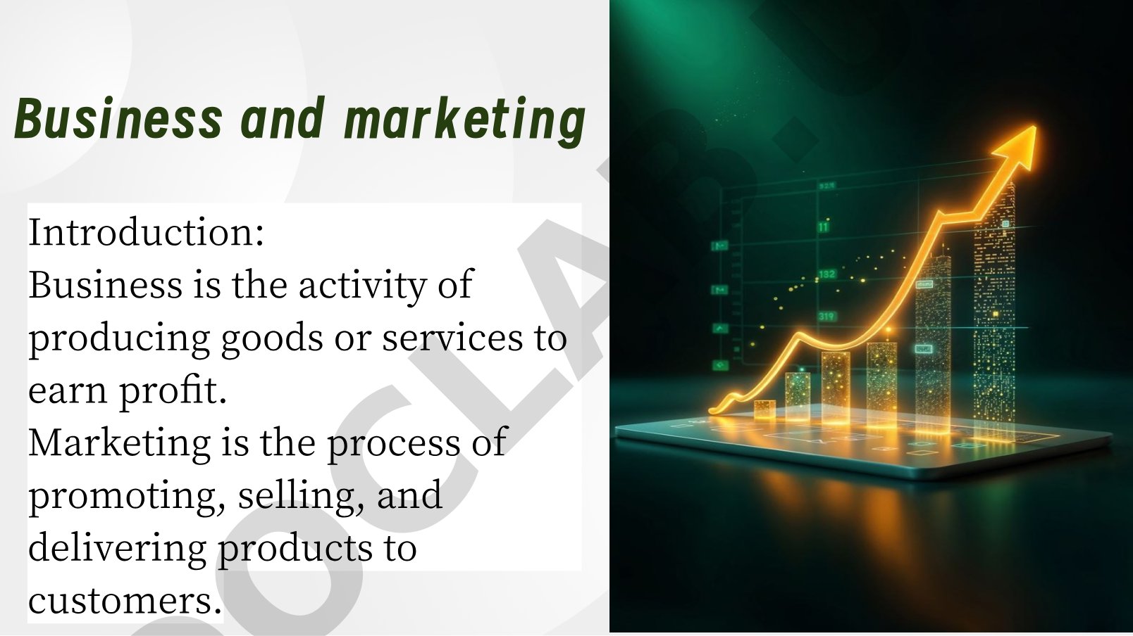 Business and Marketing Introduction