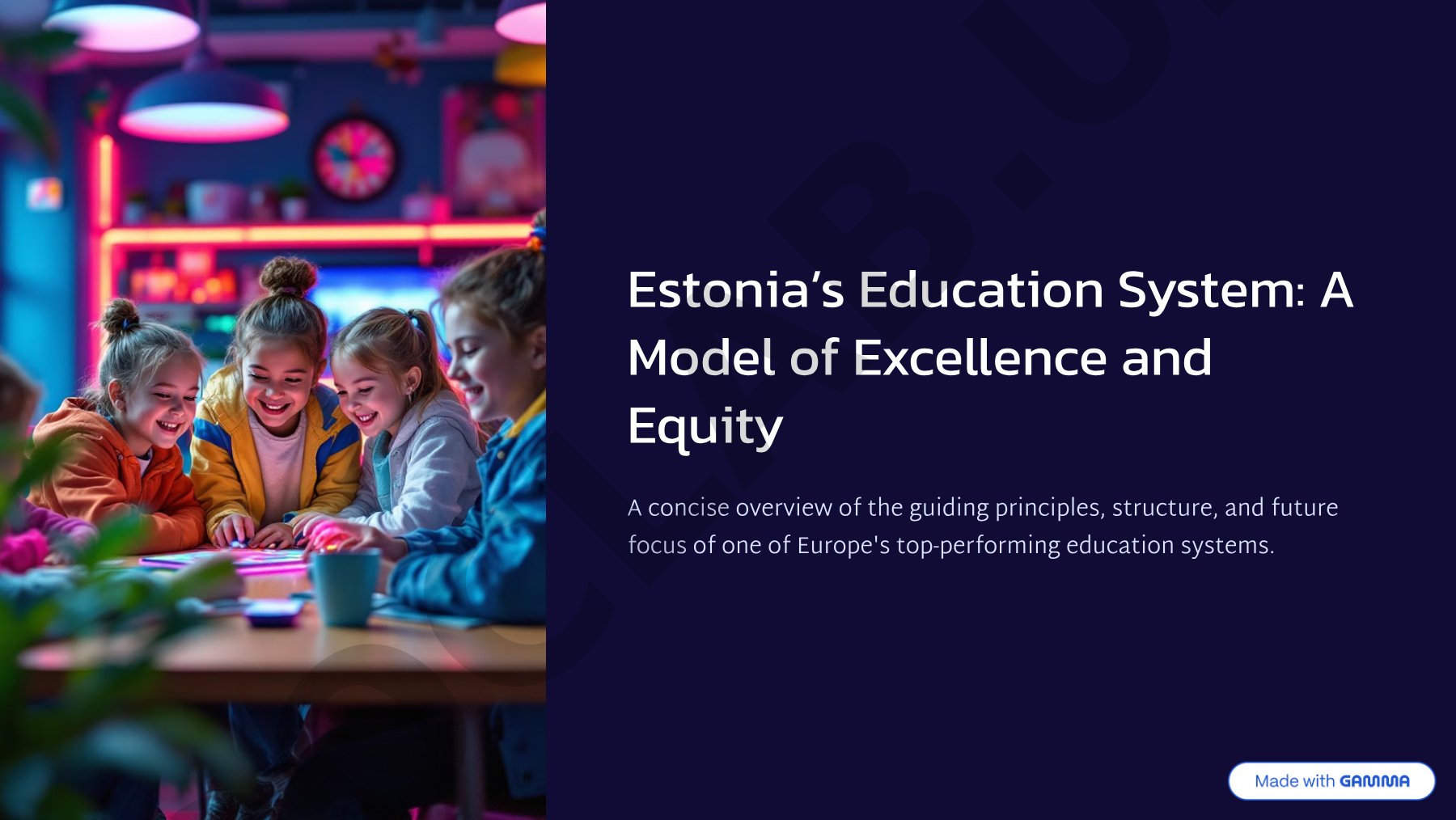 Estonia's Education System: A Model of Excellence and Equity