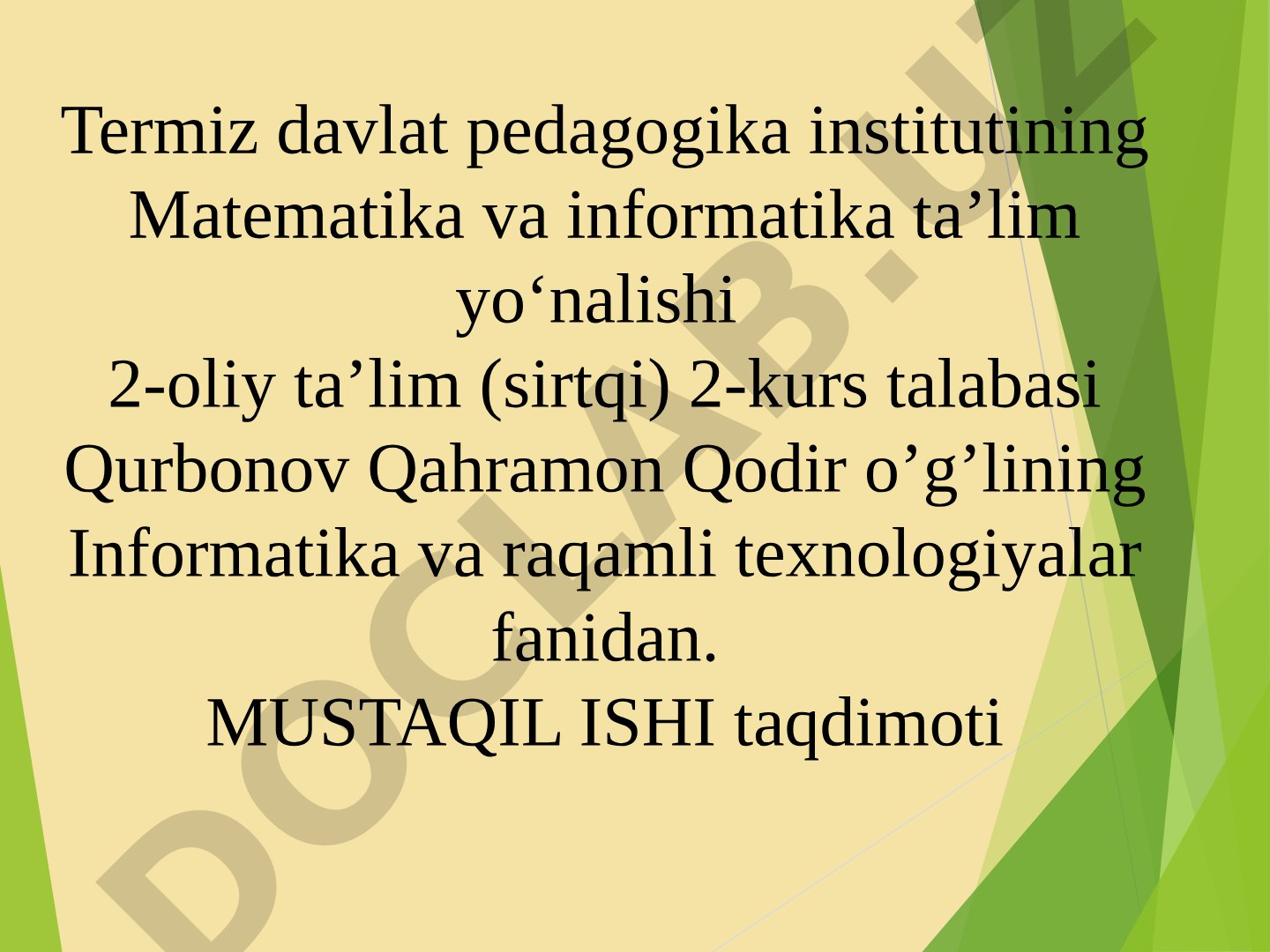 Lokal hisoblash tarmog’i