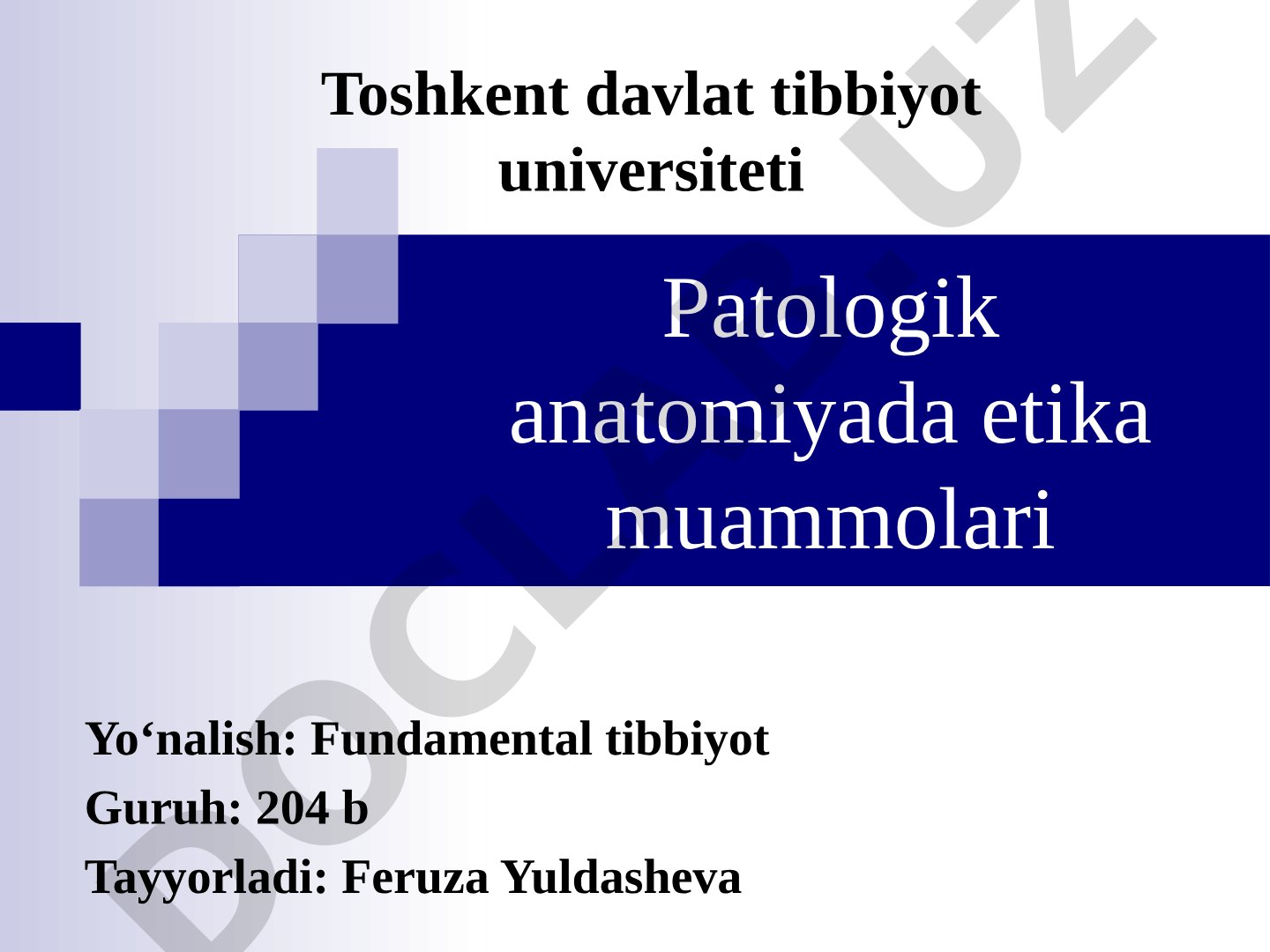 Patologik anatomiyada etika muammolari
