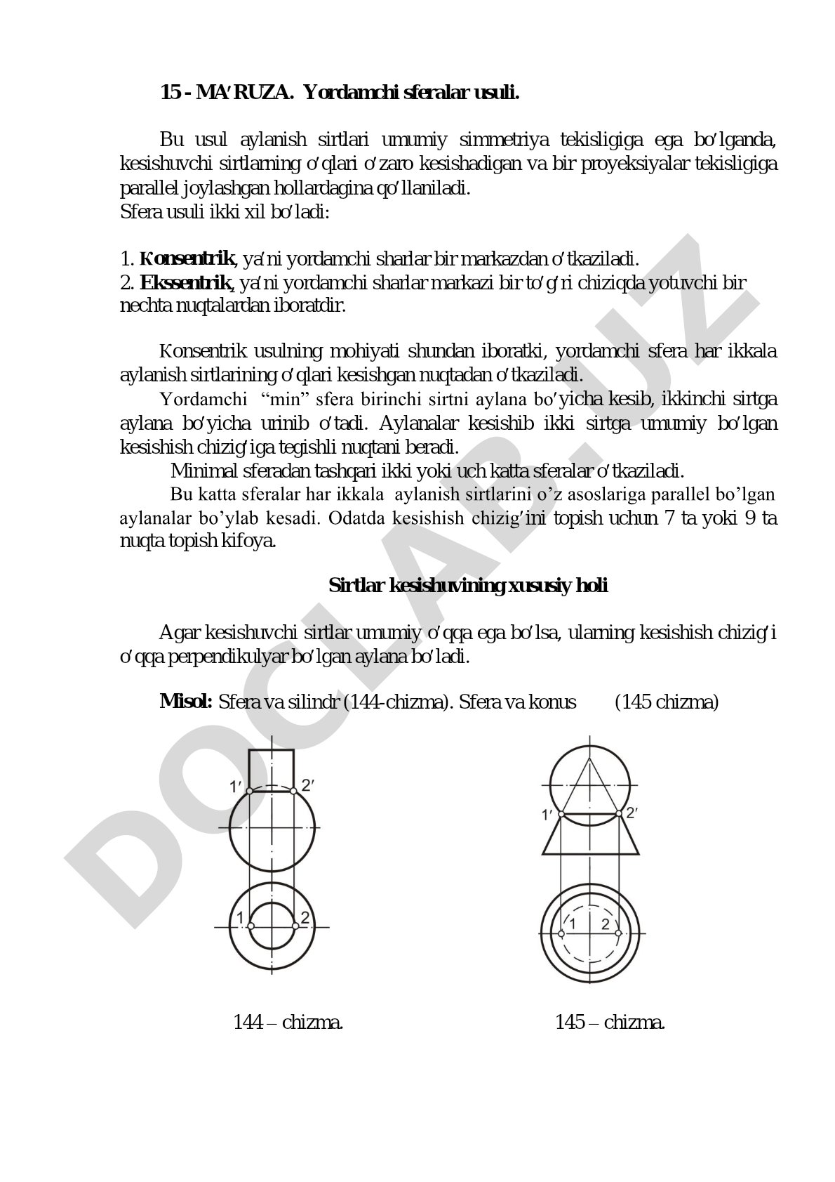Yordamchi sferalar usuli