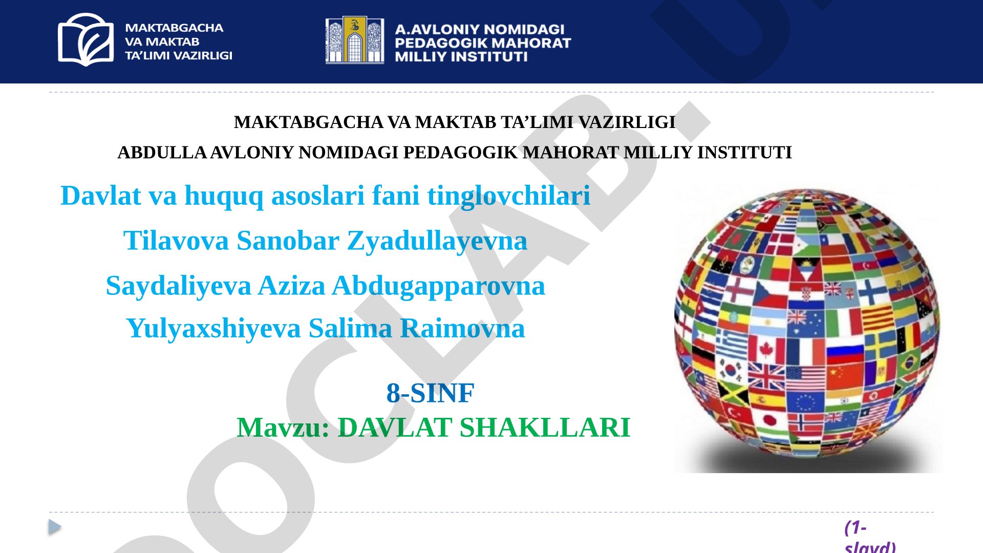 Davlat shakllari