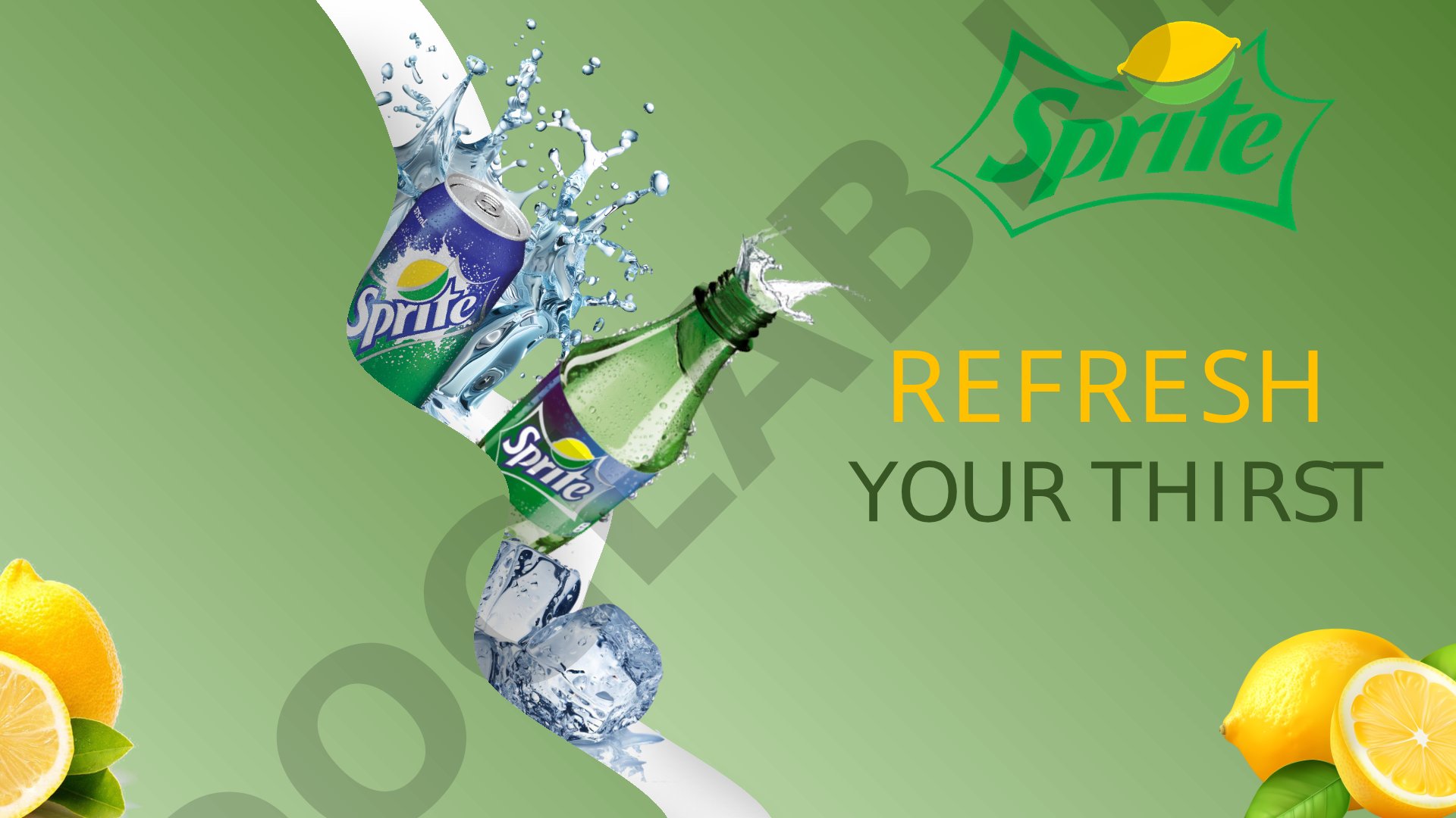 Presentation about refreshing your thirst