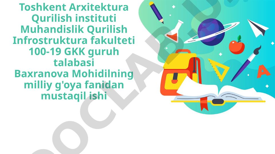 Talim tarbiya tizimida milliy g'oyani rivojlantirish imkoniyatlari