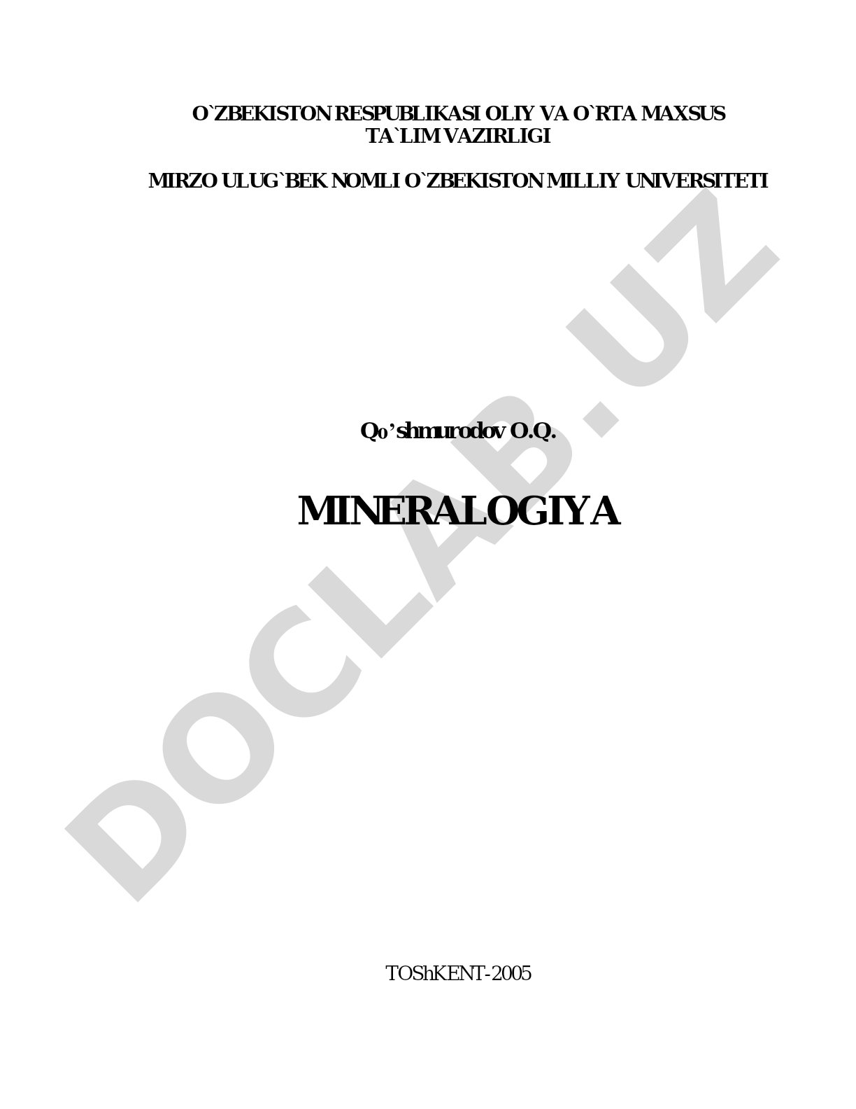 Mineralogiya
