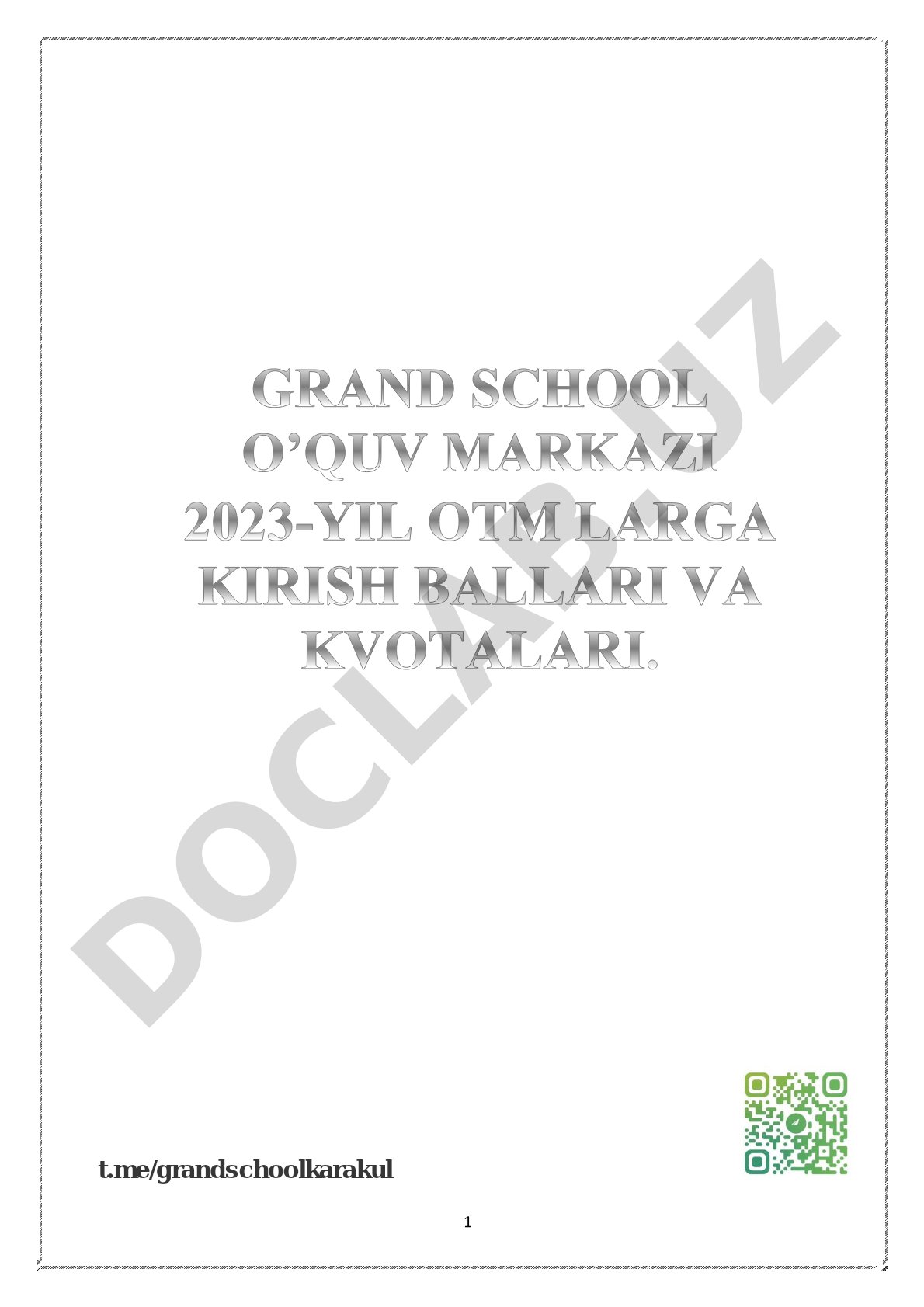 Toshkent Moliya Instituti Andijon fakulteti 2023-yil qabul ko'rsatkichlari