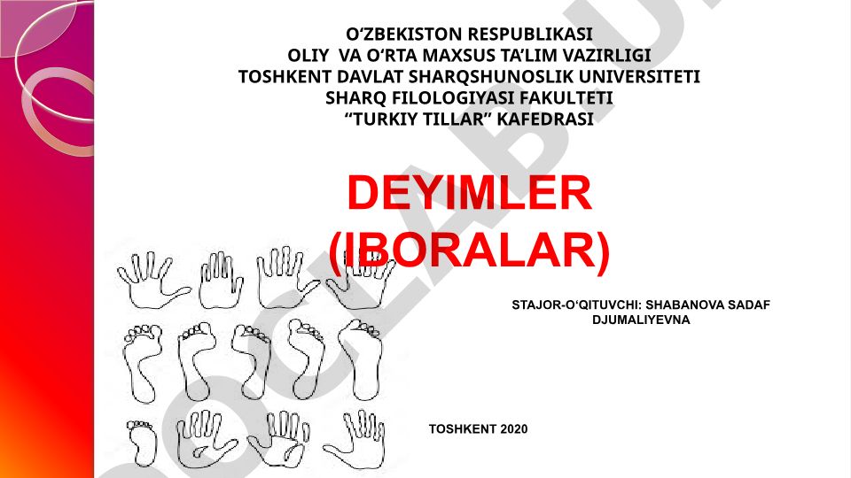 Deyimler (Iboralar) va ularning xususiyatlari