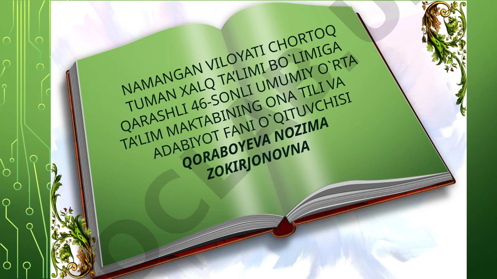 Ona tili va adabiyot darslarida o`quvchilarni faollashtiruvchi usullar