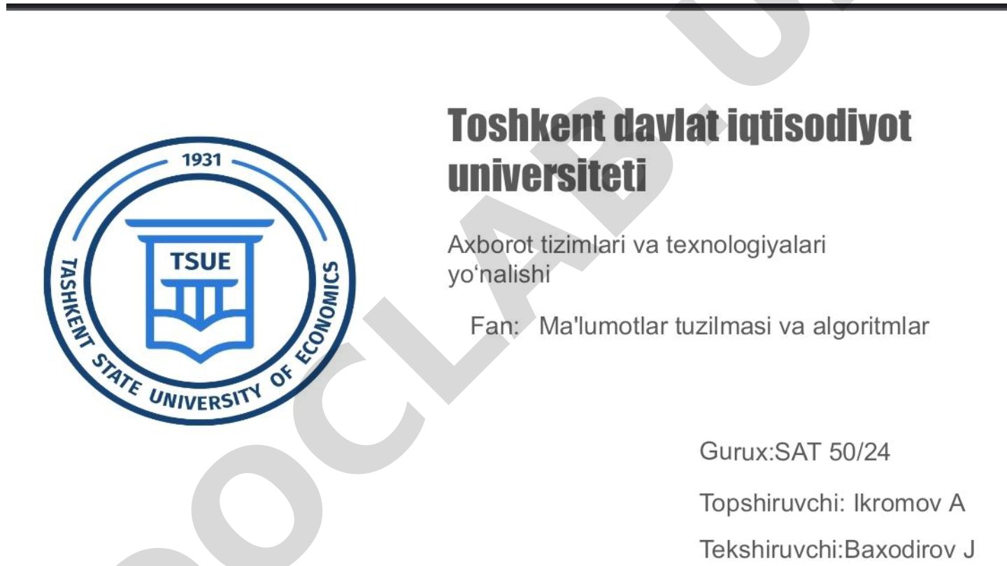 Qidirish algoritmlari turlari, chiziqli va ikkilik qidirish usullari haqida