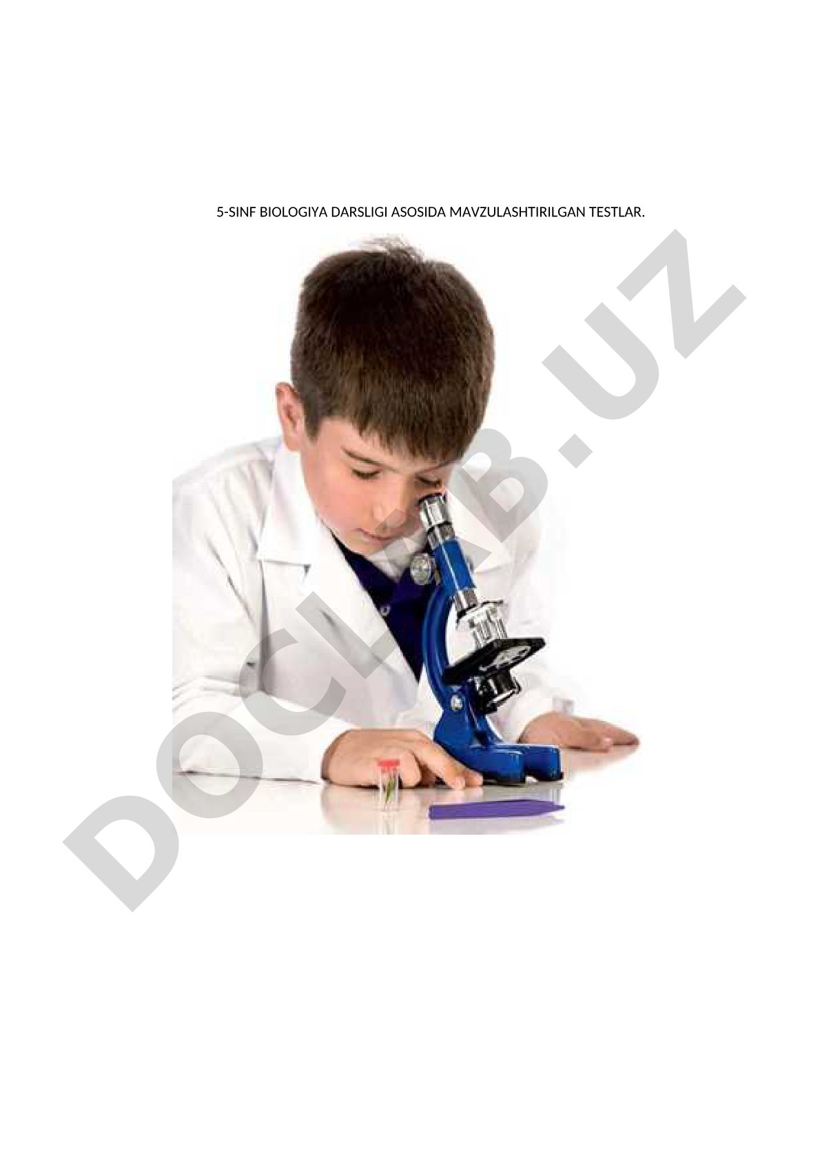 5-sinf biologiya fanidan testlar