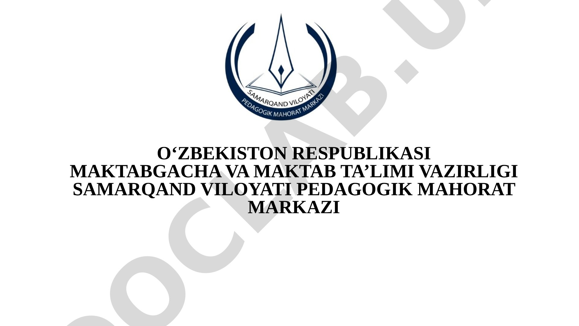Algebraik ifodalarni soddalashtirish mavzusini o’qitish metdikasi