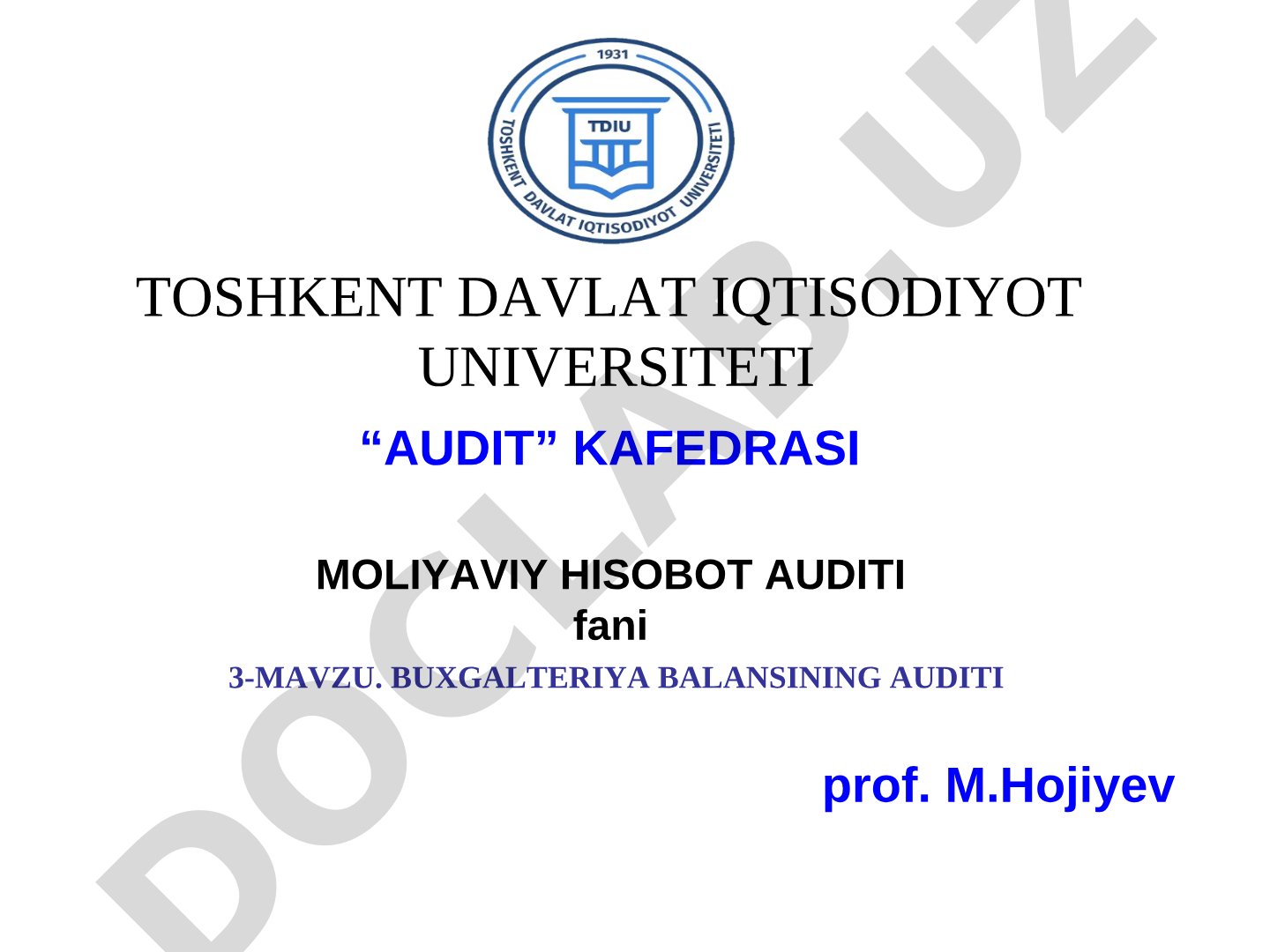 Buxgalteriya balansini tekshirish maqsadi, vazifalari va axborot manbalari yoritilgan