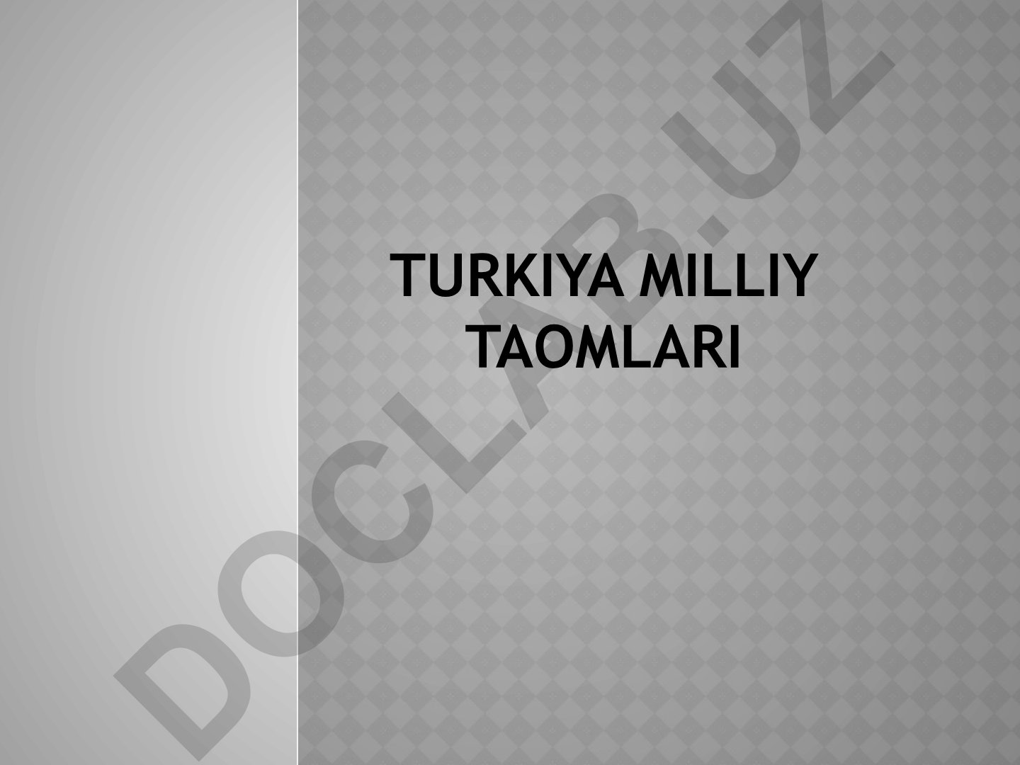Turkiya milliy taomlari